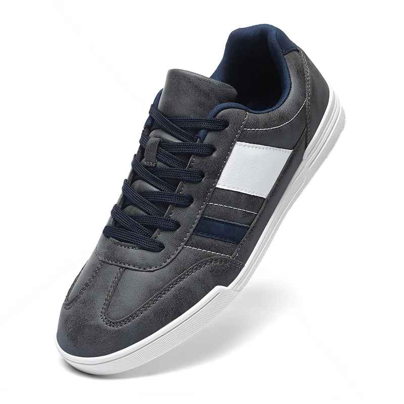 Zapatillas Casuales de Hombre con Punta Ancha y Suela Plana de Goma TPR