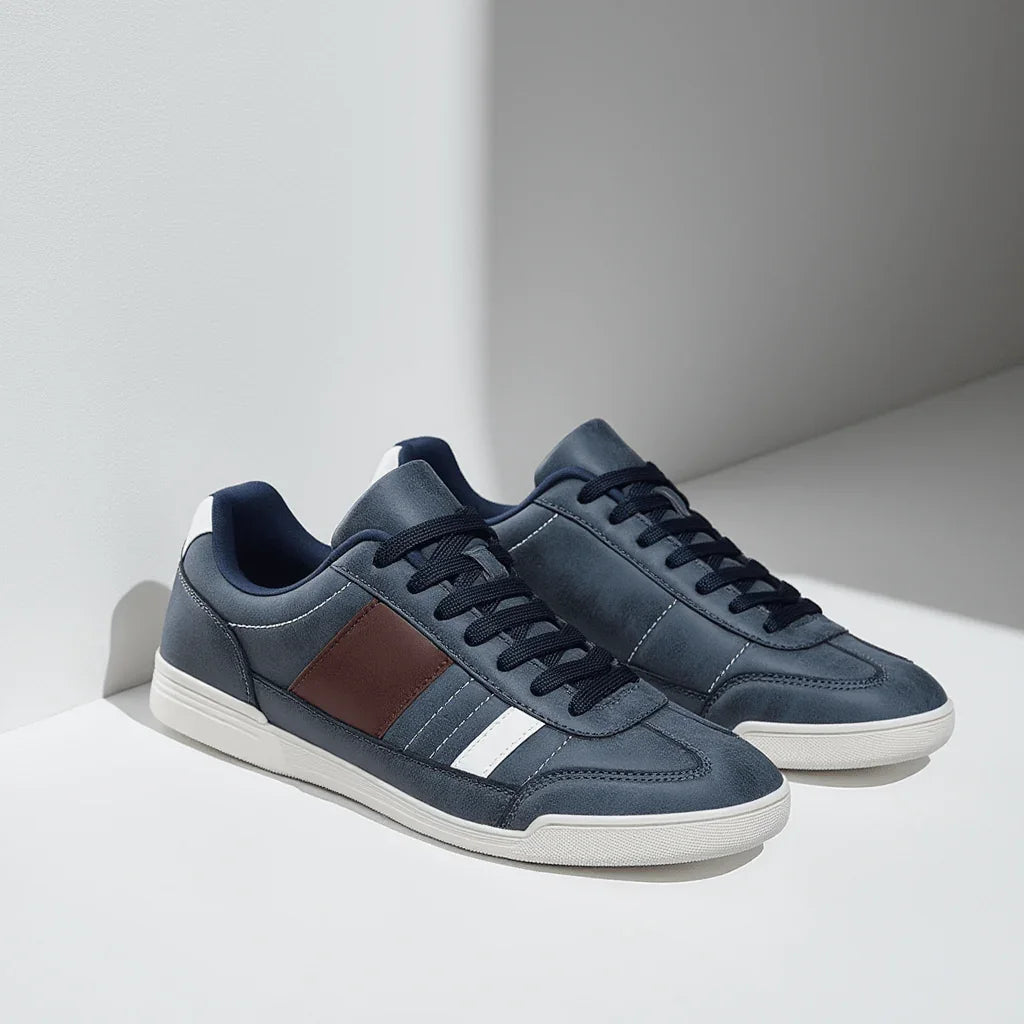 Zapatillas Casuales de Hombre con Puntera Ancha y Suela TPR de Perfil Bajo